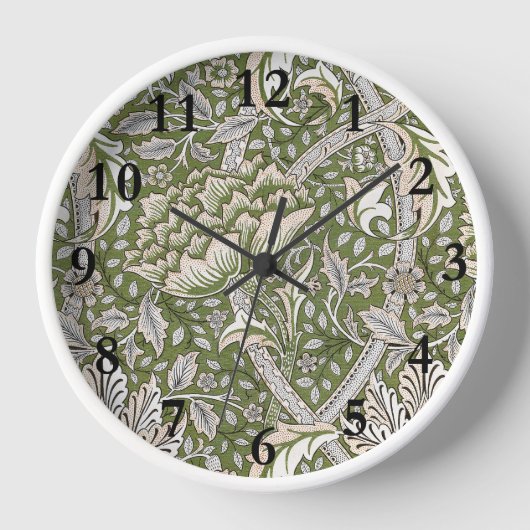 William Morris Windrush Blume Uhr (Vorderseite)