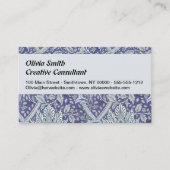 William Morris Windrush Blume Visitenkarte (Vorderseite)