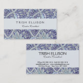 William Morris Windrush Blume Visitenkarte (Vorne/Hinten)