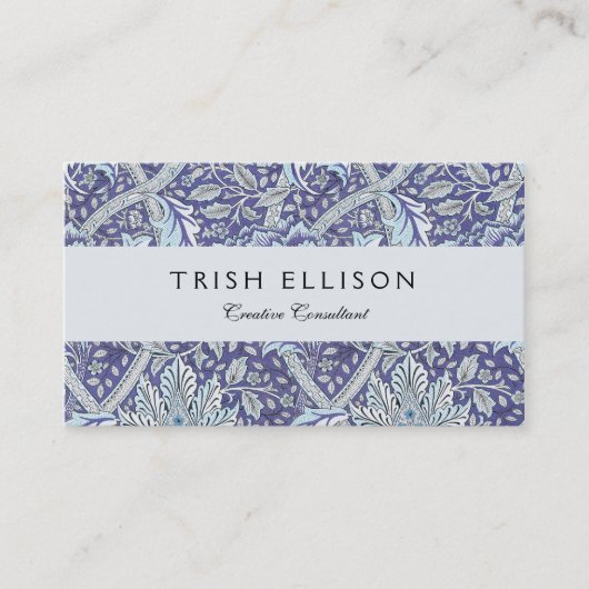 William Morris Windrush Blume Visitenkarte (Vorderseite)