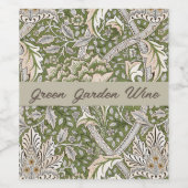 William Morris Windrush Blume Weinetikett (Einzelnes Label)