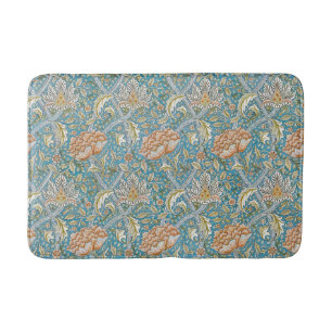 William Morris Windrush Blumendesign Blau Badematte