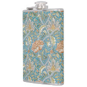 William Morris Windrush Blumengestaltung Blau Flachmann (Links)