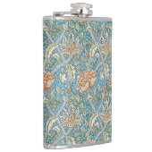 William Morris Windrush Blumengestaltung Blau Flachmann (Rechts)