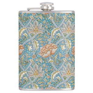 William Morris Windrush Blumengestaltung Blau Flachmann
