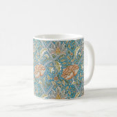 William Morris Windrush Blumengestaltung Blau Kaffeetasse (VorderseiteRechts)