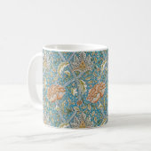 William Morris Windrush Blumengestaltung Blau Kaffeetasse (Vorderseite Links)