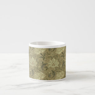 William Morris Windrush Blumengestaltung: Vintage Espressotasse