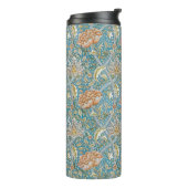 William Morris Windrush Blumenmuster Blau Thermosbecher (Nach links gedreht)