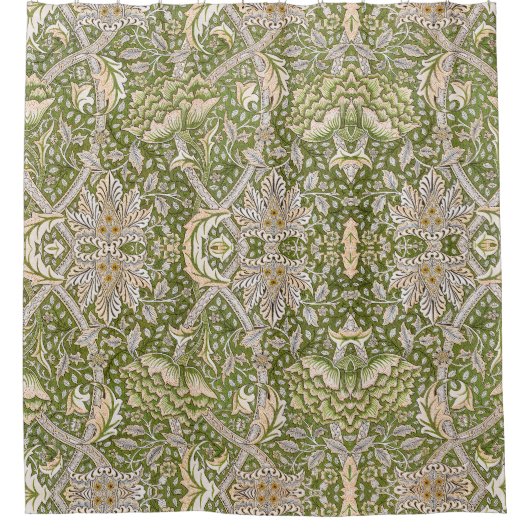 William Morris Windrush Blumenmuster Classic Duschvorhang (Vorderseite)