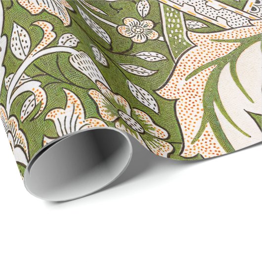William Morris Windrush Blumenmuster Classic Geschenkpapier (Rolleneckpunkt)