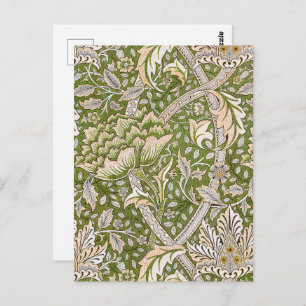 William Morris Windrush Blumenmuster Classic Postkarte