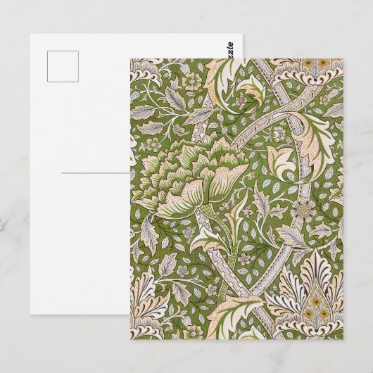 William Morris Windrush Blumenmuster Classic Postkarte (Vorne/Hinten)