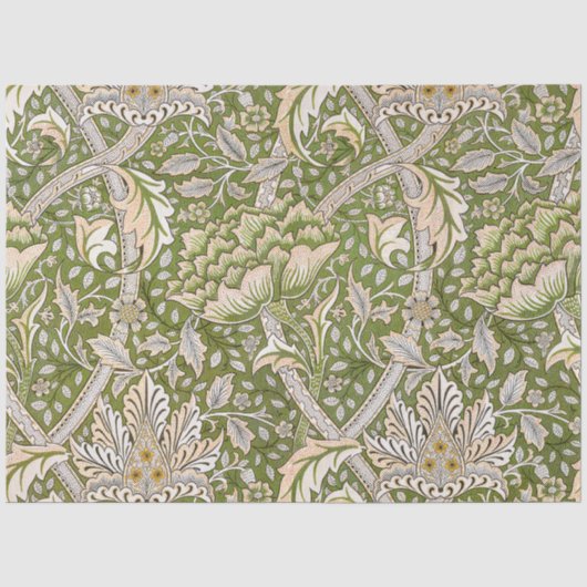 William Morris Windrush Blumenmuster Classic Seidenpapier (Vorderseite)