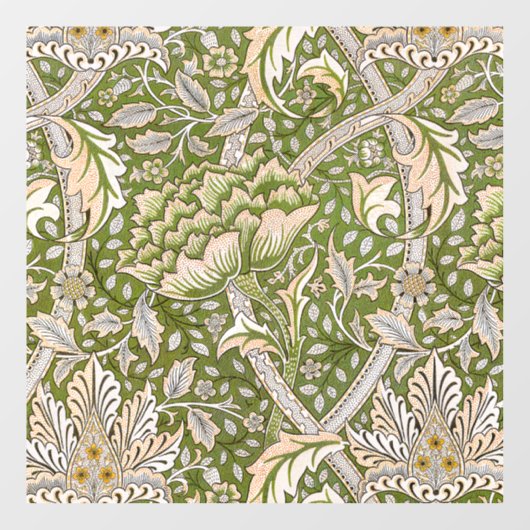 William Morris Windrush Blumenmuster Klassiker Fensteraufkleber (Blatt)