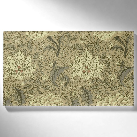 William Morris Windrush Blumenmuster: Vintage Namenschild (Vorderseite)