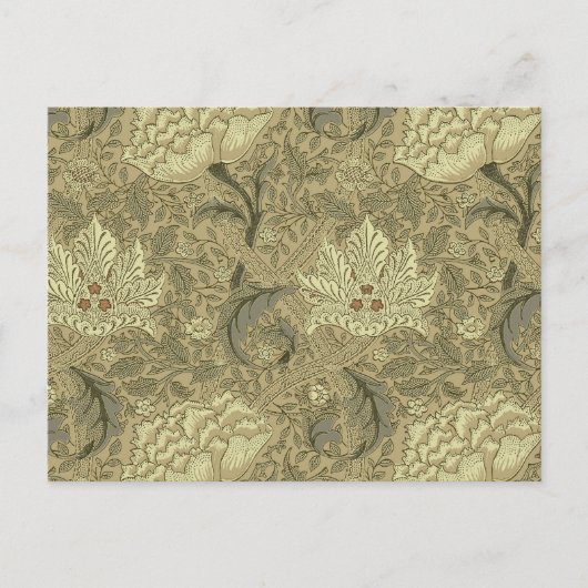 William Morris Windrush Blumenmuster: Vintage Postkarte (Vorderseite)