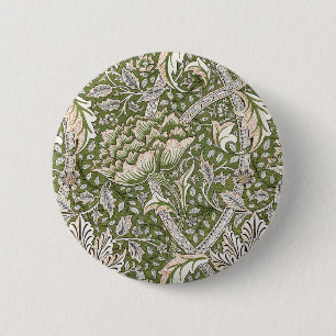 William morris windrush blumenreiche Blume Button
