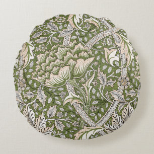 William morris windrush blumenreiche Blume Rundes Kissen