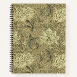 William Morris Windrush Blummenmuster: Vintage Notizblock