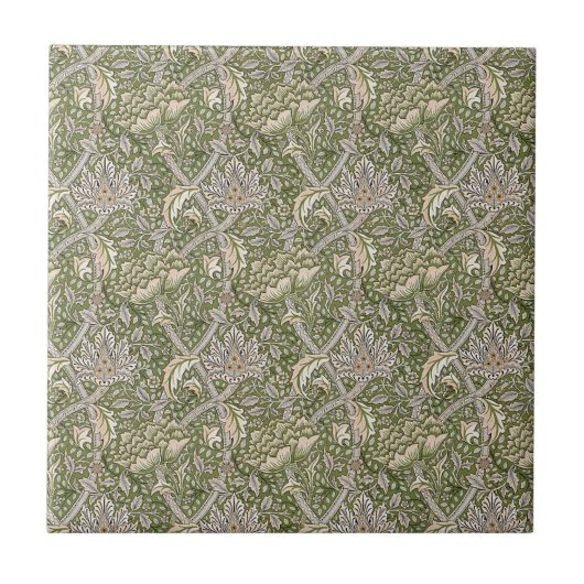 William * Morris Windrush Botantical Taupe Green | Fliese (Vorderseite)