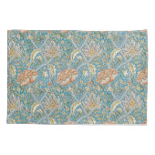 William Morris Windrush Floral Pattern Blue Kissenbezug (Rückseite)
