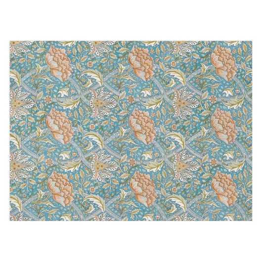 William Morris Windrush Floral Pattern Blue Tischdecke (Vorderseite (Horizontal))