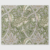 : William Morris Windrush Grünes Muster: Vintage Geschenkpapier (Flach)