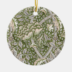 : William Morris Windrush Grünes Muster: Vintage Keramik Ornament