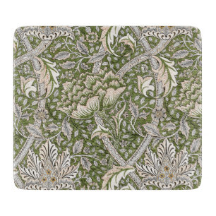 : William Morris Windrush Grünes Muster: Vintage Schneidebrett