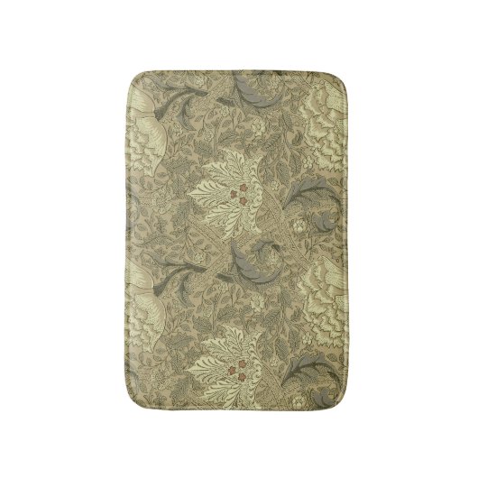 William Morris Windrush Wallpaper Pattern Badematte (Vorderseite Vertikal)