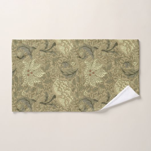 William Morris Windrush Wallpaper Pattern Badhandtuch Set (Handtuch)