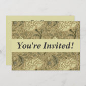 William Morris Windrush Wallpaper Pattern Einladung (Vorne/Hinten)