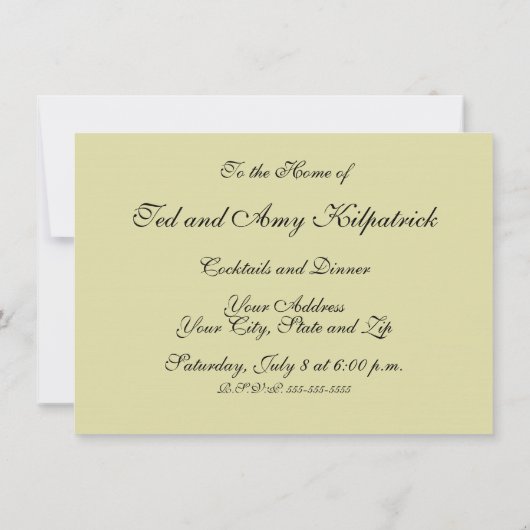 William Morris Windrush Wallpaper Pattern Einladung (Rückseite)