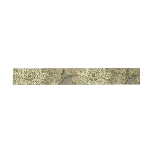 William Morris Windrush Wallpaper Pattern Einladungsbanderole (Flach)