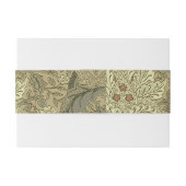 William Morris Windrush Wallpaper Pattern Einladungsbanderole (Rückseitenbeispiel)