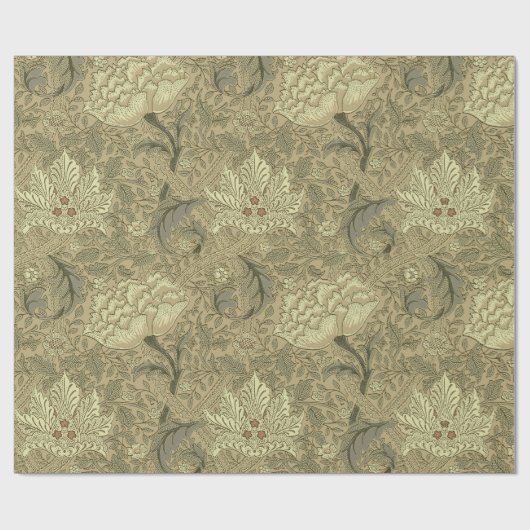 William Morris Windrush Wallpaper Pattern Geschenkpapier (Flach)