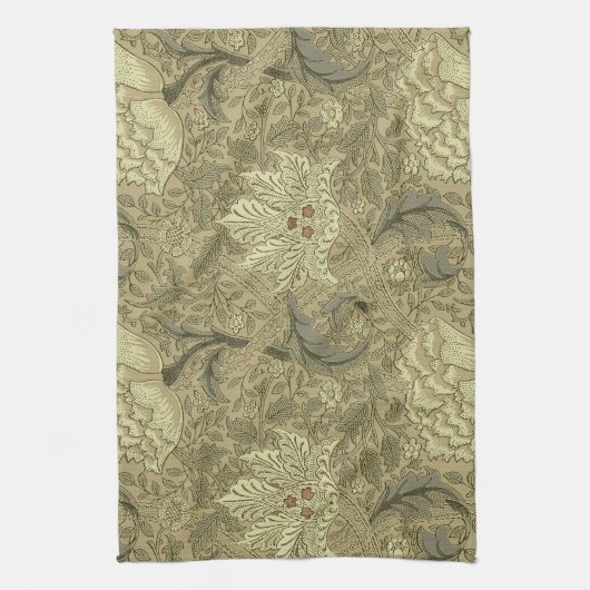 William Morris Windrush Wallpaper Pattern Geschirrtuch (Vertikal)