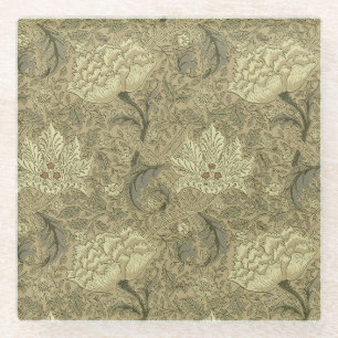 William Morris Windrush Wallpaper Pattern Glasuntersetzer