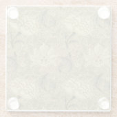 William Morris Windrush Wallpaper Pattern Glasuntersetzer (Rückseite)