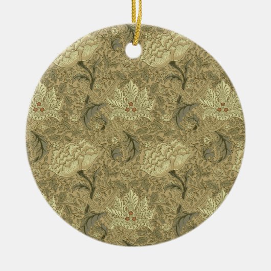William Morris Windrush Wallpaper Pattern Keramik Ornament (Vorne)