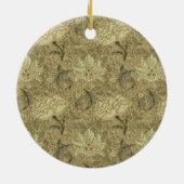 William Morris Windrush Wallpaper Pattern Keramik Ornament (Hinten)