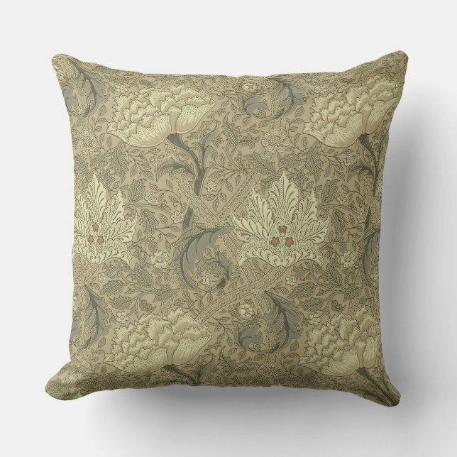 William Morris Windrush Wallpaper Pattern Kissen (Vorderseite)