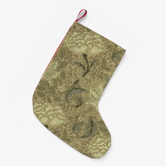 William Morris Windrush Wallpaper Pattern Kleiner Weihnachtsstrumpf (Vorderansicht (hängend))
