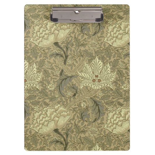 William Morris Windrush Wallpaper Pattern Klemmbrett (Vorderseite)