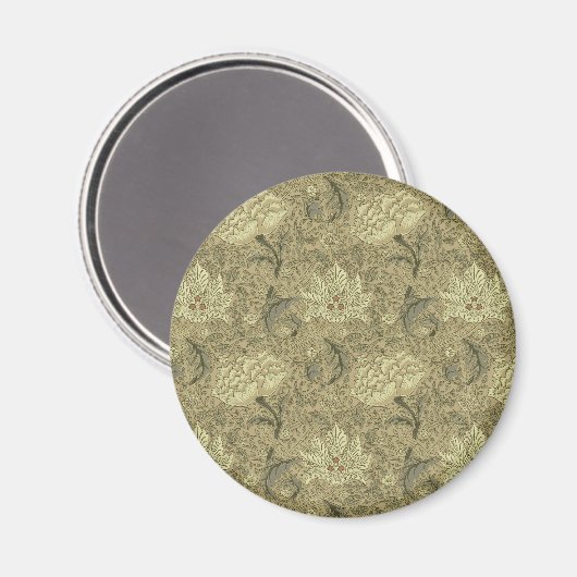 William Morris Windrush Wallpaper Pattern Magnet (Vorderseite/Rückseite)
