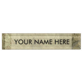 William Morris Windrush Wallpaper Pattern Namensplakette (Vorderseite)