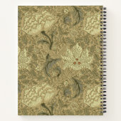 William Morris Windrush Wallpaper Pattern Notizblock (Rückseite)