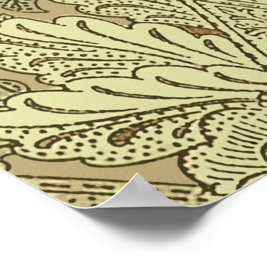 William Morris Windrush Wallpaper Pattern Poster (Ecke)