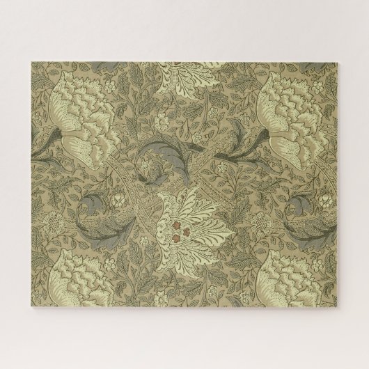 William Morris Windrush Wallpaper Pattern Puzzle (Horizontal)